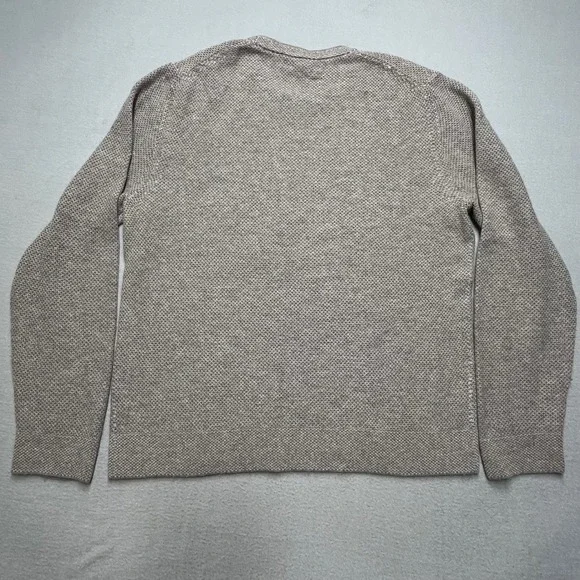 The Mens Store Bloomingdales XL Crew Sweater90%Wool 10%Cashmere Textured‎ Knit